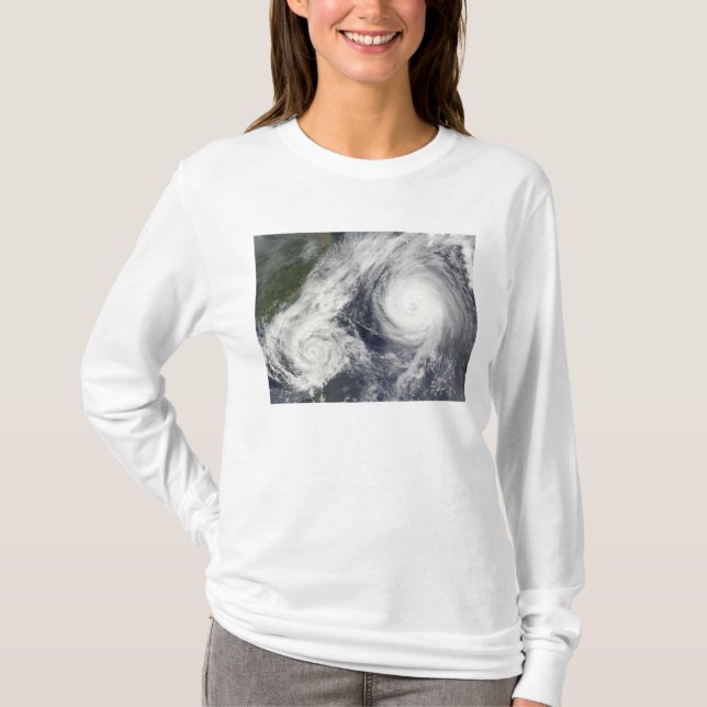 Tropischer Sturm Parma und Super Typhoon Melor T-Shirt (Vorderseite)