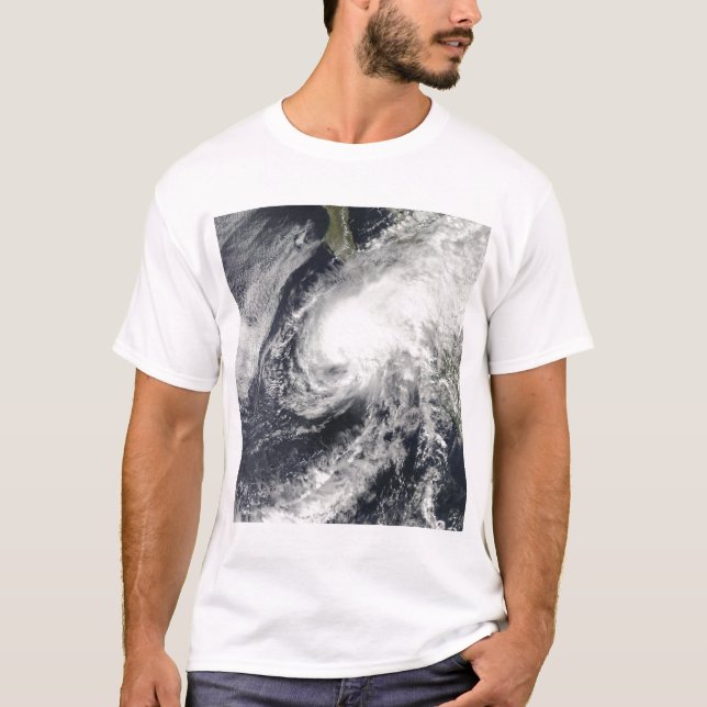Tropischer Sturm Rick nähert sich Mexiko T-Shirt (Vorderseite)