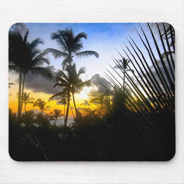 Tropischer Sunset Print Mouse Pad Mousepad (Vorne)