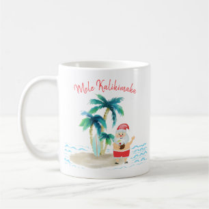 Tropischer Surfing Santa Mele Kalikimaka Weihnacht Kaffeetasse