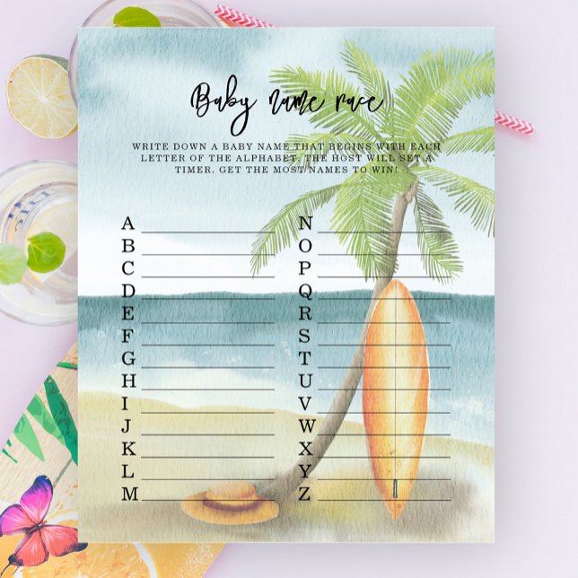 Tropischer Surfstrand - Kindernamensspiel (Von Creator hochgeladen)