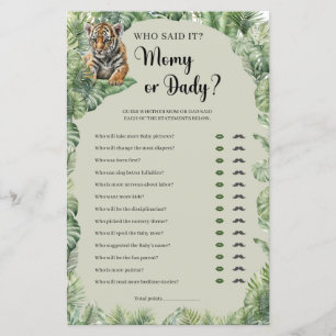 Tropischer Teddybär Pampasgras Mommy oder Daddy