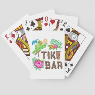 TROPISCHER TIKI-BAR SPIELKARTEN