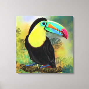 Tropischer Toco Toucan Bird Canvas Print Leinwanddruck