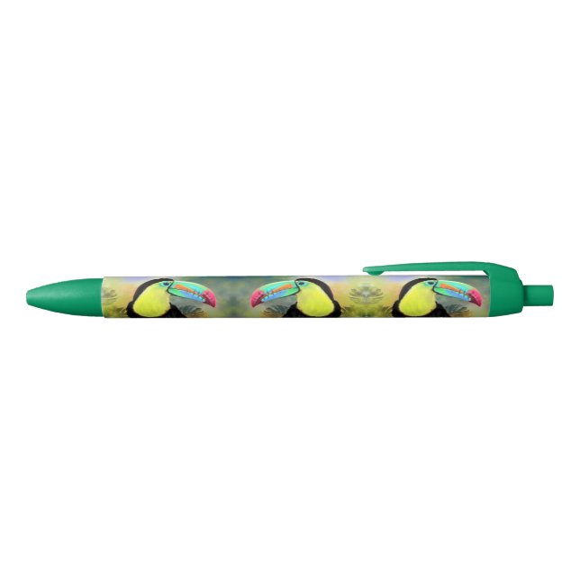 Tropischer Toco Toucan Bird Pen Kugelschreiber (Oberseite)
