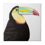 Tropischer Toucan Bird Fliese<br><div class="desc">Tropischer Toucan Bird. Künstler: Naomi McCavitt. Bild-ID: 145973Z.</div>