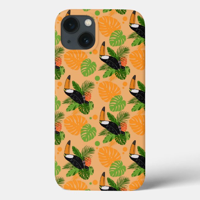 Tropischer Toucan Bird Nahtloses Muster Case-Mate iPhone Hülle (Rückseite)