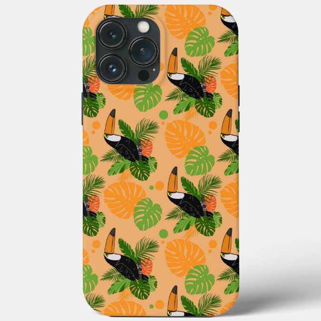 Tropischer Toucan Bird Nahtloses Muster Case-Mate iPhone Hülle (Rückseite)