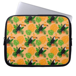 Tropischer Toucan Bird Nahtloses Muster Laptopschutzhülle