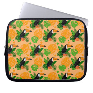 Tropischer Toucan Bird Nahtloses Muster Laptopschutzhülle