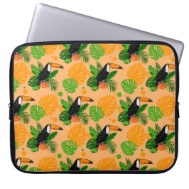 Tropischer Toucan Bird Nahtloses Muster Laptopschutzhülle