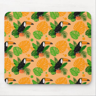 Tropischer Toucan Bird Nahtloses Muster Mousepad