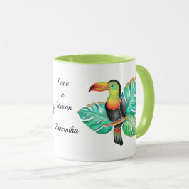 Tropischer Toucan Exotic Parrot Personalisiert Tasse