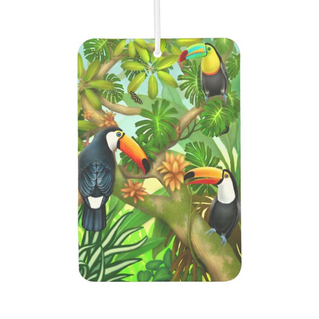 Tropischer Toucan Jungle Air Freshener Autolufterfrischer (Vorderseite)