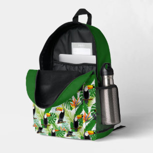 Tropischer Toucan mit niedlichem Add-Name Bedruckter Rucksack