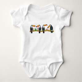 Tropischer Toucan Vogel-Baby-Einteiler Baby Strampler