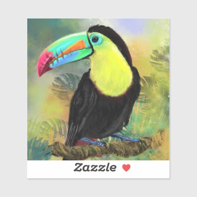 Tropischer Touchsticker Aufkleber (Blatt)