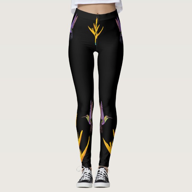 Tropischer Traum Exotik Leggings (Vorderseite)
