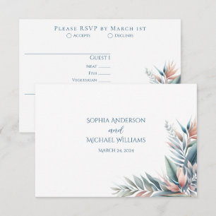 Tropischer Traum Hochzeit im Wasser RSVP Karte