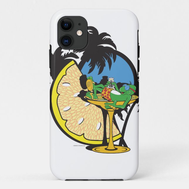 Tropischer Urlaub Gecko Case-Mate iPhone Hülle (Rückseite)