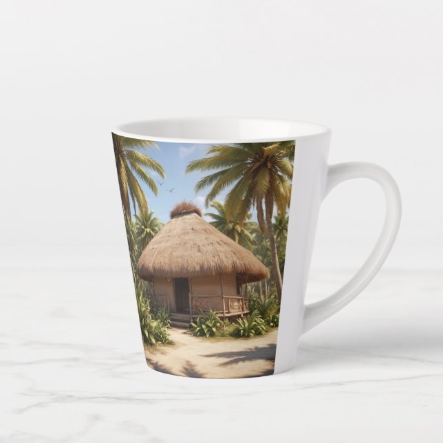 Tropischer Urlaub Milchtasse (Rechts)