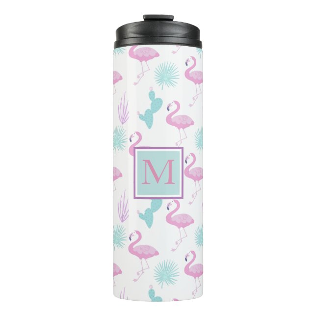 Tropischer Urlaub ⎢ Monogramm Thermaltumbler Thermosbecher (Vorderseite)