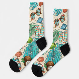 Tropischer Urlaub. Socken