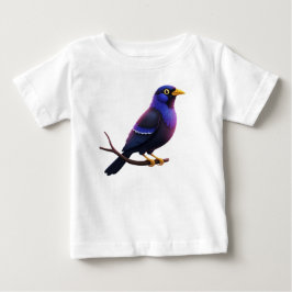 Tropischer Vogel auf einem Ast Baby T-shirt