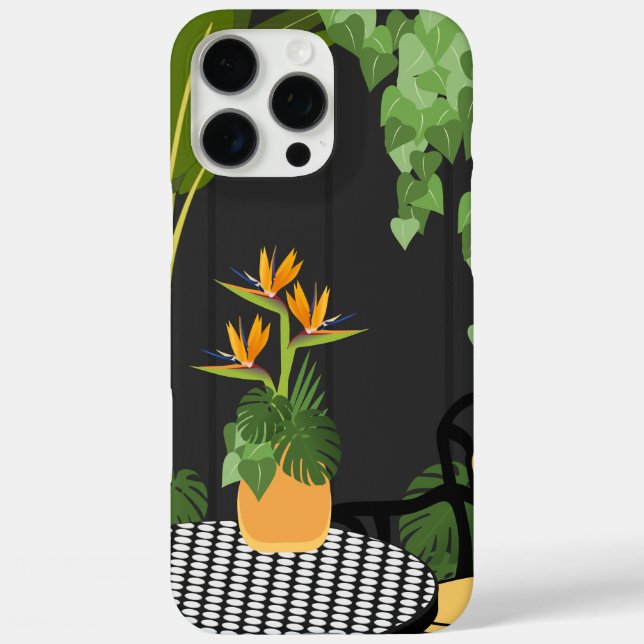 Tropischer Vogel des Paradieszentrums iPhone 16 Pro Max Hülle (Rückseite)