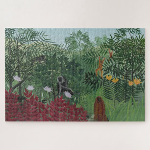 Tropischer Wald mit Affen und Schlange (Rousseau)
