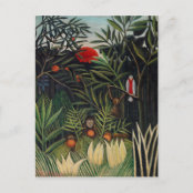Kunstkarte Tropischer Wald mit Affen Henri Rousseau
