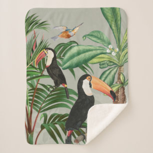 Tropischer Wald & Toucan Birds Sherpadecke