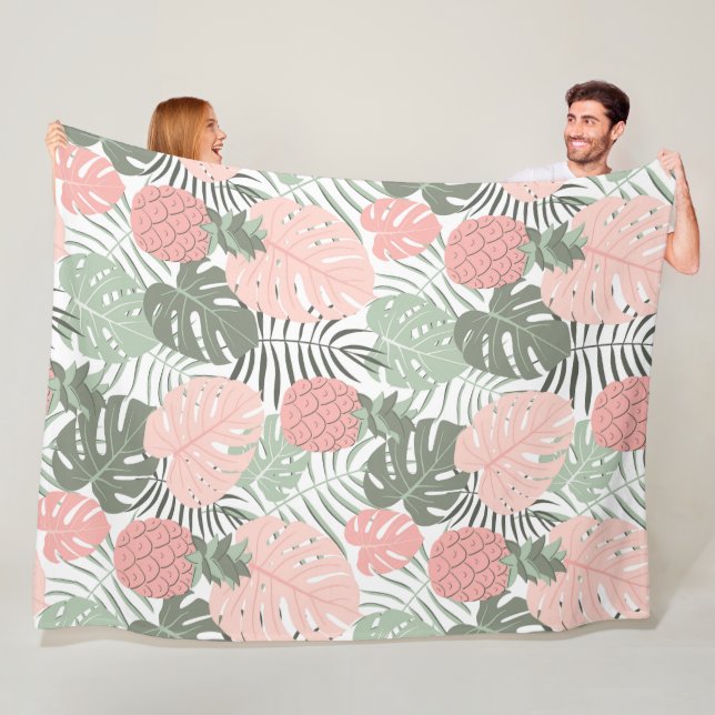 Tropischer Weg 60x80 Fleece Blanket (Beispiel)