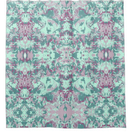 Tropisches Abstraktes Exklusivmuster Duschvorhang