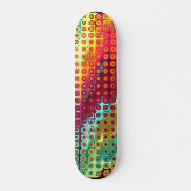 Tropisches Abstraktes Skateboard (Vorne)