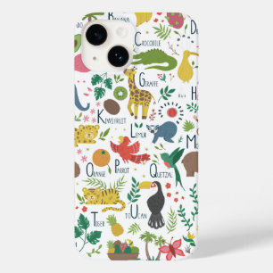 Tropisches Alphabet für Kinder Case-Mate iPhone 14 Hülle