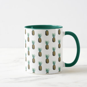 Tropisches Ananas-Aquarell Tasse