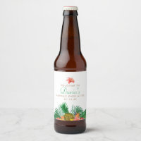 Tropisches Ananas-Etikett