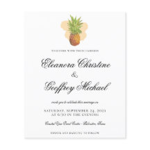 Tropisches Ananas-Foto Weddin