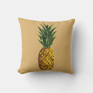 Tropisches Ananas-Goldgelb Kissen