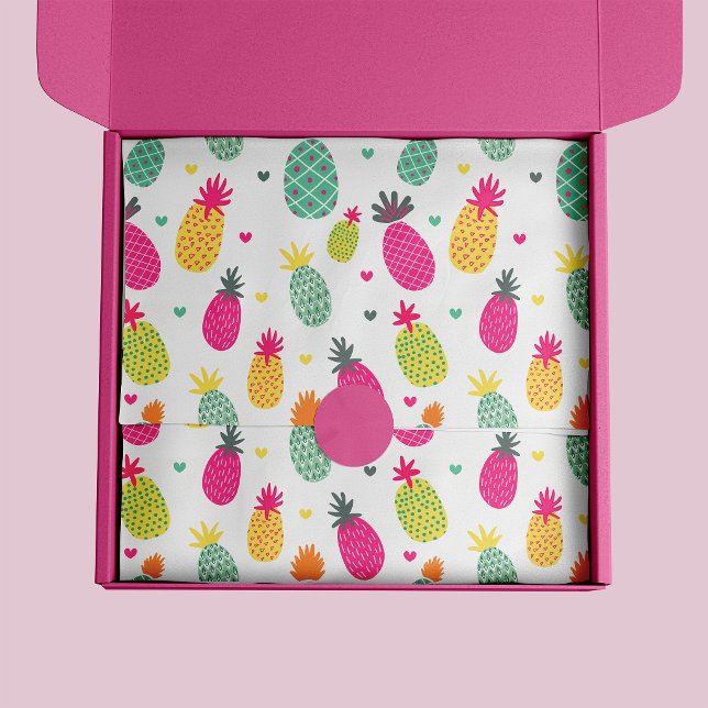 Tropisches Ananas-Muster Seidenpapier (Pineapple fruit pattern tissue paper)