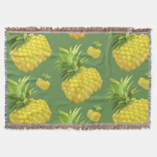 Tropisches Ananas-Muster: Sommer-Frucht-Kunst Decke