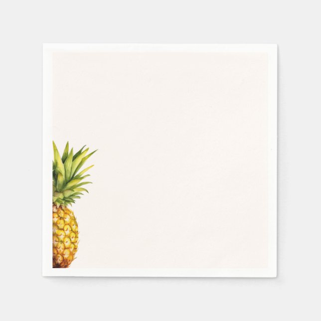 Tropisches Ananas-Papier Napkin Serviette (Vorderseite)