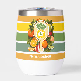 Tropisches Ananas-Pickleball-Brautparty