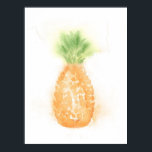 Tropisches Ananas-Poster Poster<br><div class="desc">Gefühl die Tropen? Nichts sagt besser tropisch als eine Ananas. Fertig in Aquarell,  perfekt als Poster!</div>
