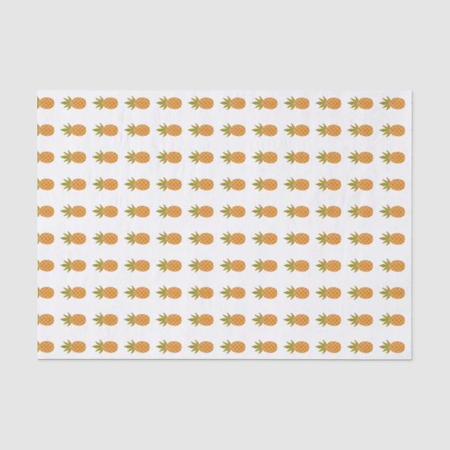 Tropisches Ananas-Seidenpapier Seidenpapier (Vorderseite)