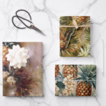 Tropisches Ananas Sparkone Brautparty Geschenkpapier Set<br><div class="desc">Tropische Ananas creme funkeln Hochzeit Brautparty Geburtstag</div>