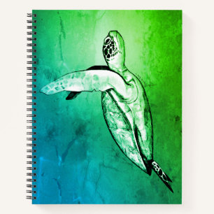 Tropisches Aqua Notizbuch