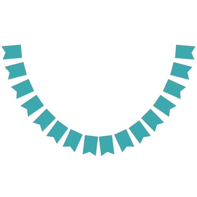 Tropisches Aqua / Türkisfarben SW 6767 Wimpelkette (Alle)