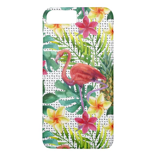 Tropisches Aquarell Case-Mate iPhone Hülle (Rückseite)